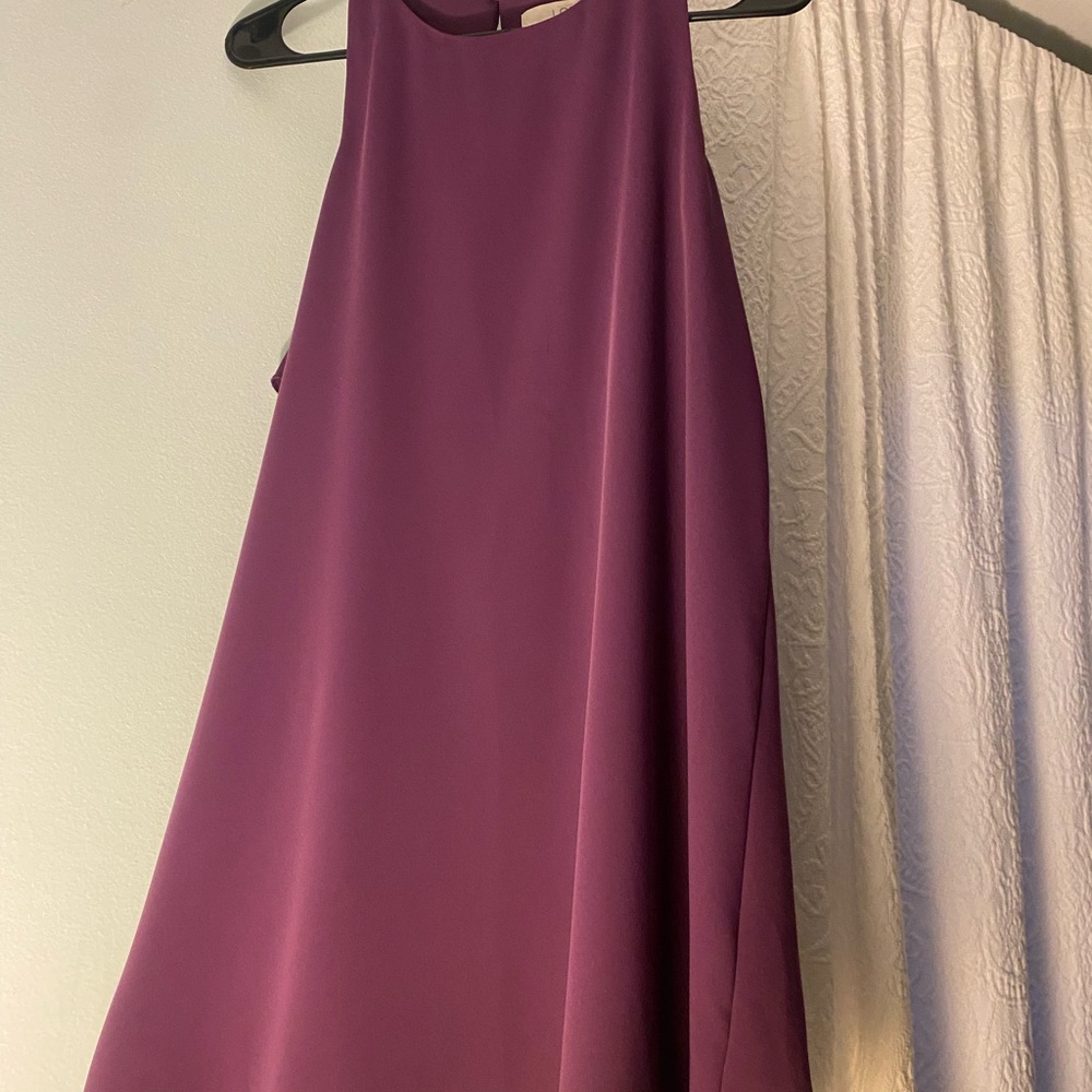 Loft Fashion Sleeveless Plum Mini Dress